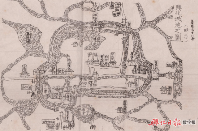 兴城古城平面图图片
