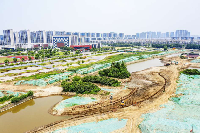 金樂公園景觀項目南至文賢路,北至人民東路,東至金樂路,西至金匯路,總